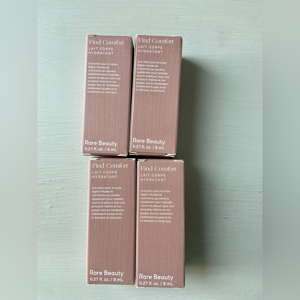 NIB Rare Beauty Find Comfort HYDRATING BODY LOTION Mini x 4